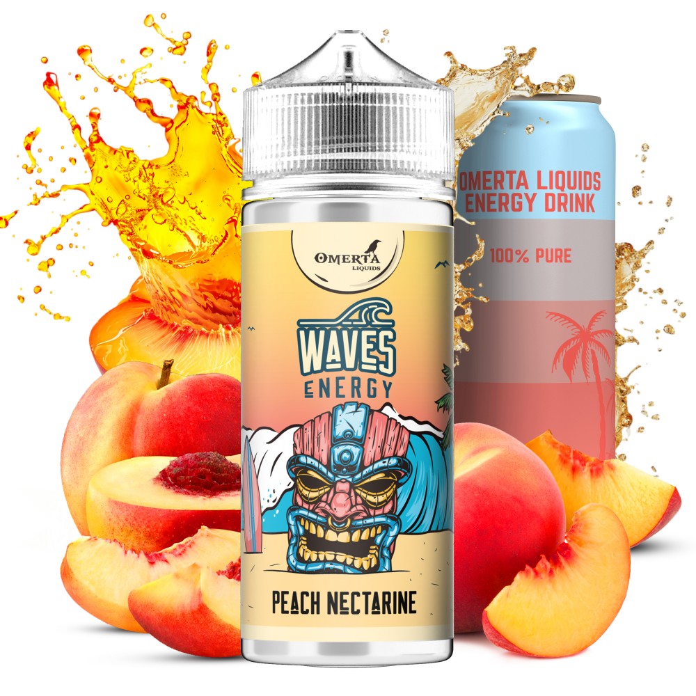 Waves Energy Peach Nectarine 120ml